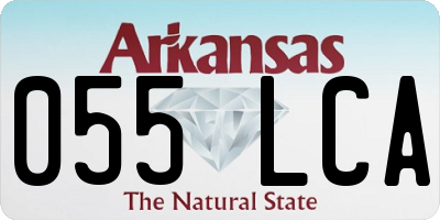 AR license plate 055LCA