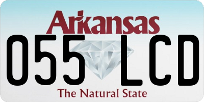 AR license plate 055LCD
