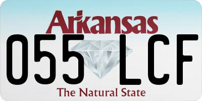 AR license plate 055LCF