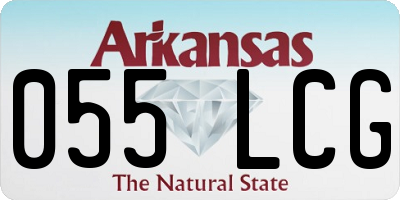 AR license plate 055LCG