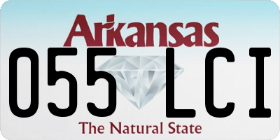 AR license plate 055LCI