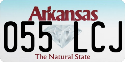 AR license plate 055LCJ