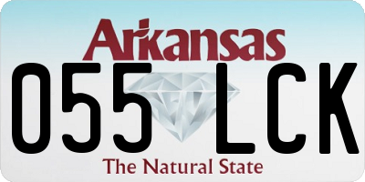 AR license plate 055LCK