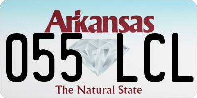 AR license plate 055LCL