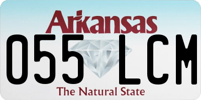 AR license plate 055LCM
