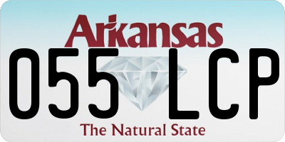 AR license plate 055LCP