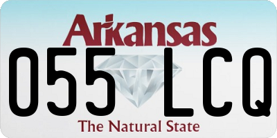 AR license plate 055LCQ