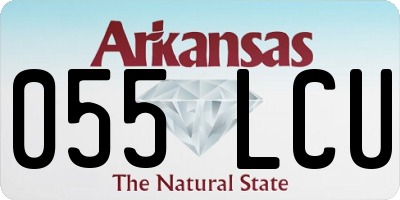AR license plate 055LCU