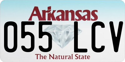 AR license plate 055LCV