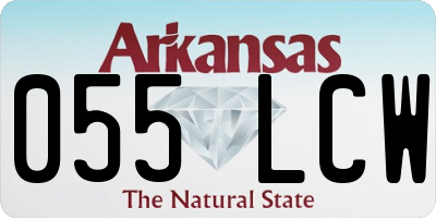 AR license plate 055LCW