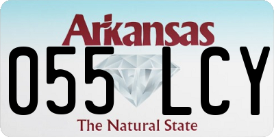 AR license plate 055LCY