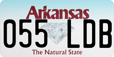 AR license plate 055LDB
