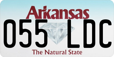 AR license plate 055LDC