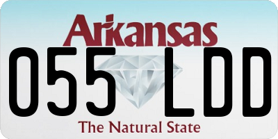 AR license plate 055LDD