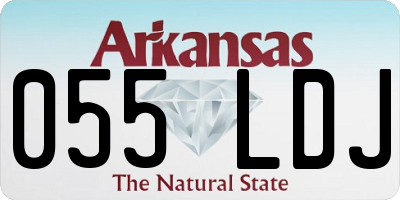AR license plate 055LDJ