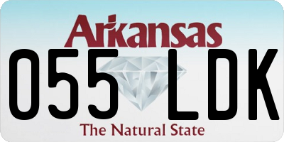 AR license plate 055LDK