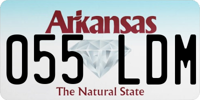 AR license plate 055LDM