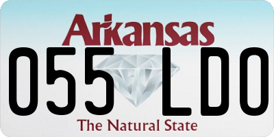 AR license plate 055LDO