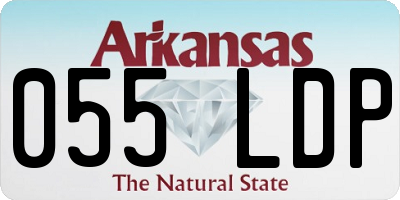 AR license plate 055LDP