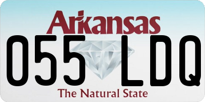 AR license plate 055LDQ