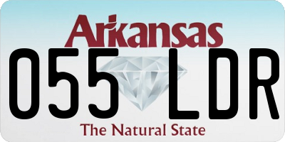 AR license plate 055LDR