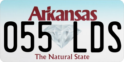 AR license plate 055LDS
