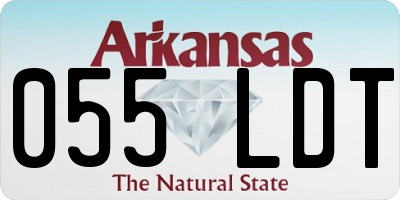 AR license plate 055LDT
