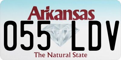 AR license plate 055LDV