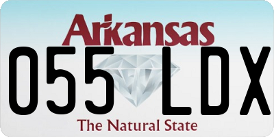 AR license plate 055LDX