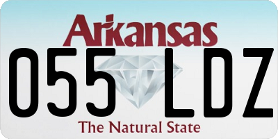 AR license plate 055LDZ