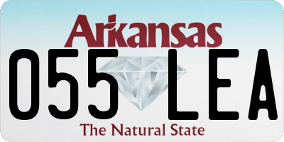 AR license plate 055LEA