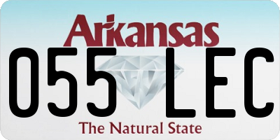 AR license plate 055LEC