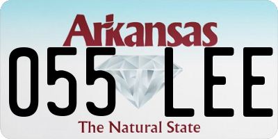 AR license plate 055LEE