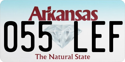 AR license plate 055LEF