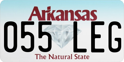 AR license plate 055LEG