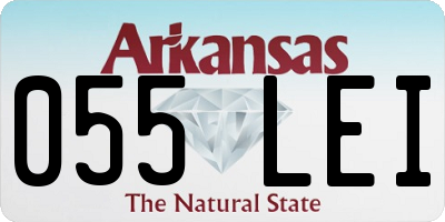 AR license plate 055LEI