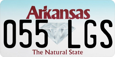 AR license plate 055LGS