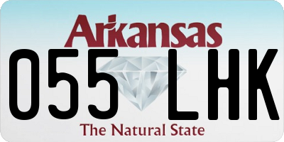 AR license plate 055LHK