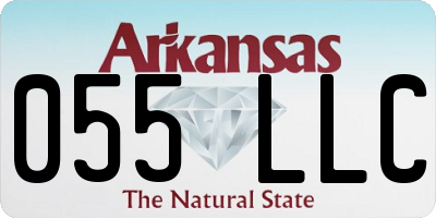 AR license plate 055LLC