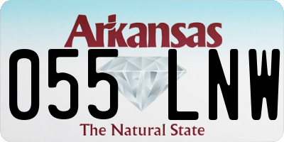 AR license plate 055LNW