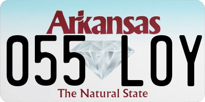 AR license plate 055LOY
