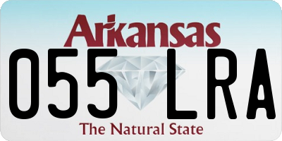AR license plate 055LRA