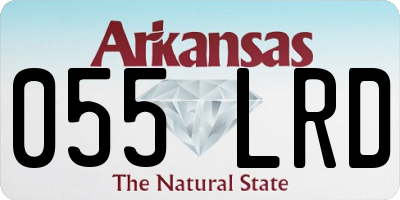 AR license plate 055LRD