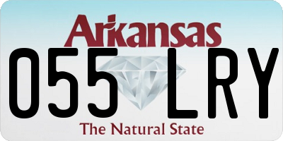 AR license plate 055LRY