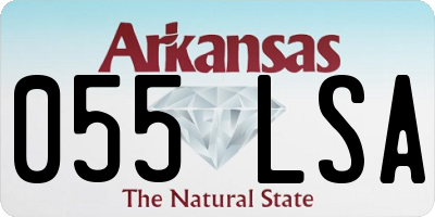AR license plate 055LSA