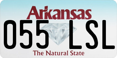 AR license plate 055LSL