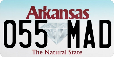 AR license plate 055MAD
