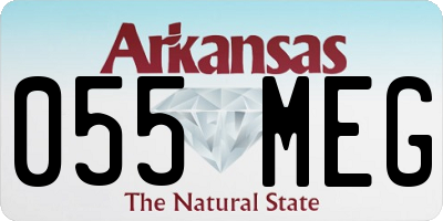 AR license plate 055MEG