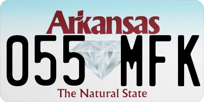 AR license plate 055MFK