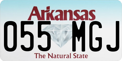 AR license plate 055MGJ